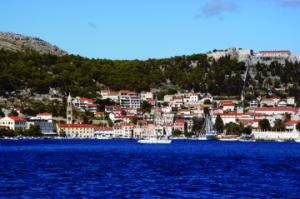 Hvar town_view from the sea